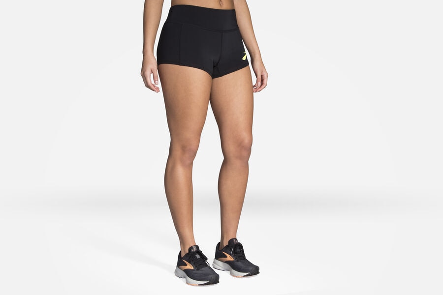 Brooks Women's Elite 2" Boy Bottoms Elite Black/Path Logo ( QSJYA9587 )